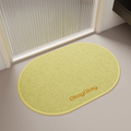 Tapis de bain tissé géométrique bleu clair antidérapant absorbant style moderne