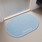 Tapis de bain tissé géométrique jaune antidérapant absorbant style moderne