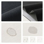Tapis de Bain Gris Texturé – Anti-Taches, Style Coréen