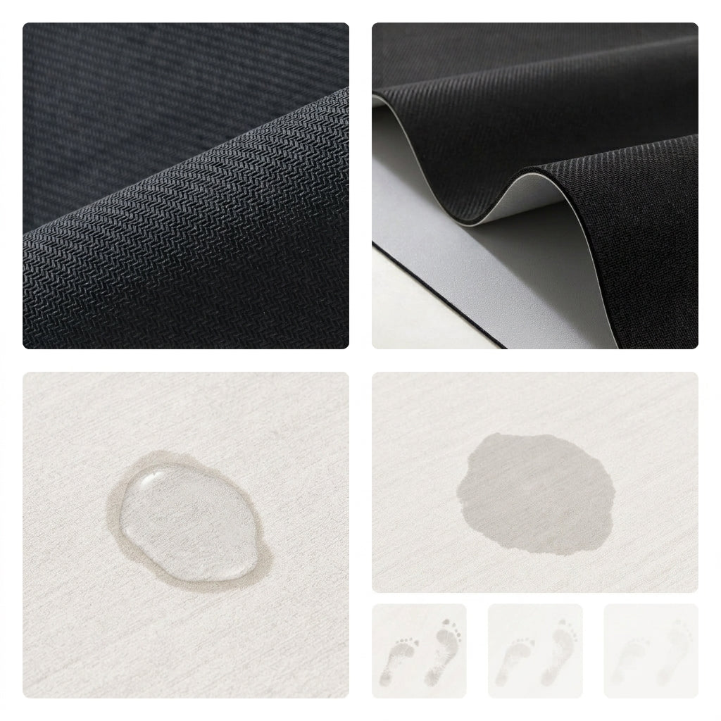 Tapis de Bain Marocain – Kaki, Style Coréen