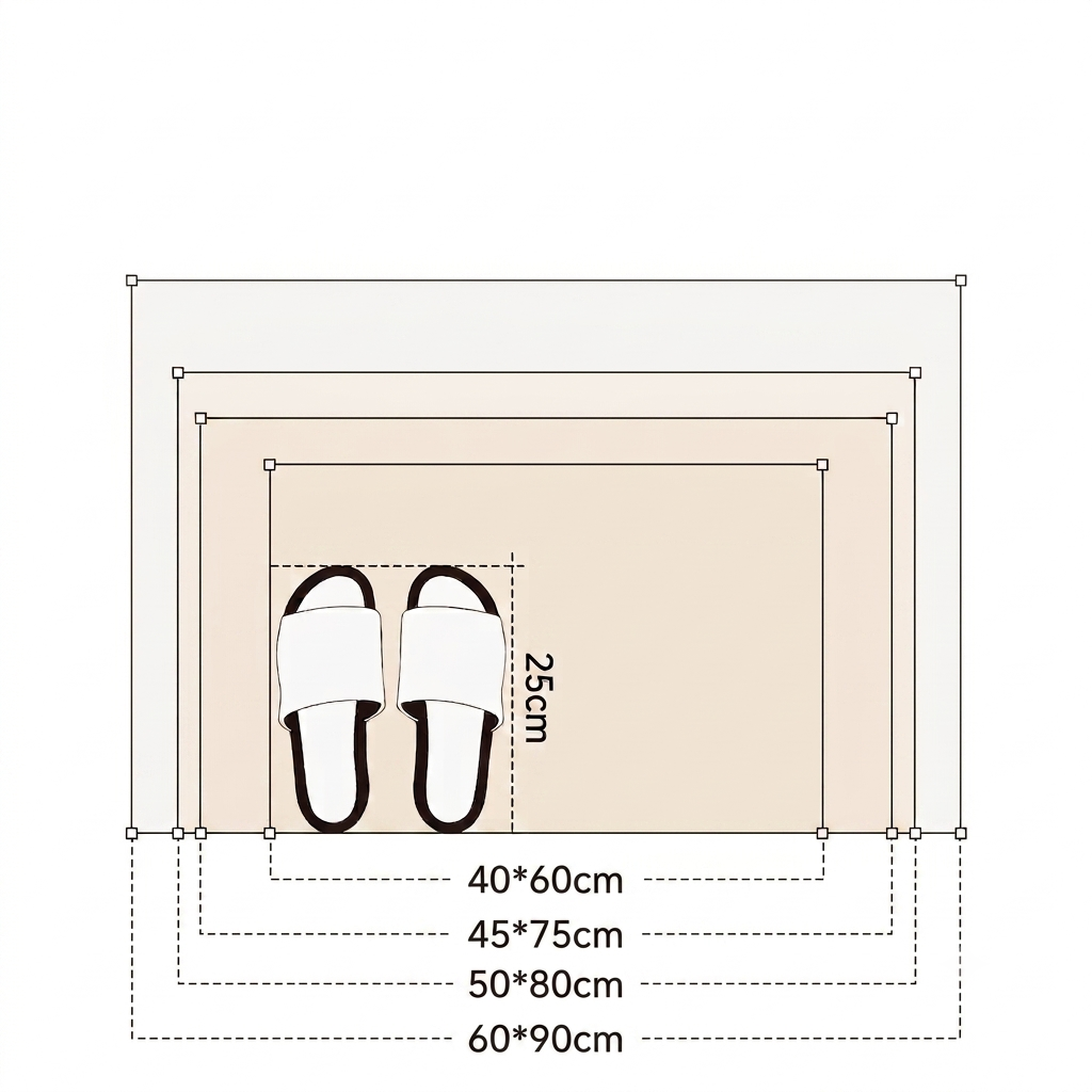 Tapis de Bain Marocain – Kaki, Style Coréen
