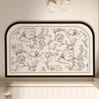 Tapis de Bain Graphique – Noir & Blanc, 3 Formes