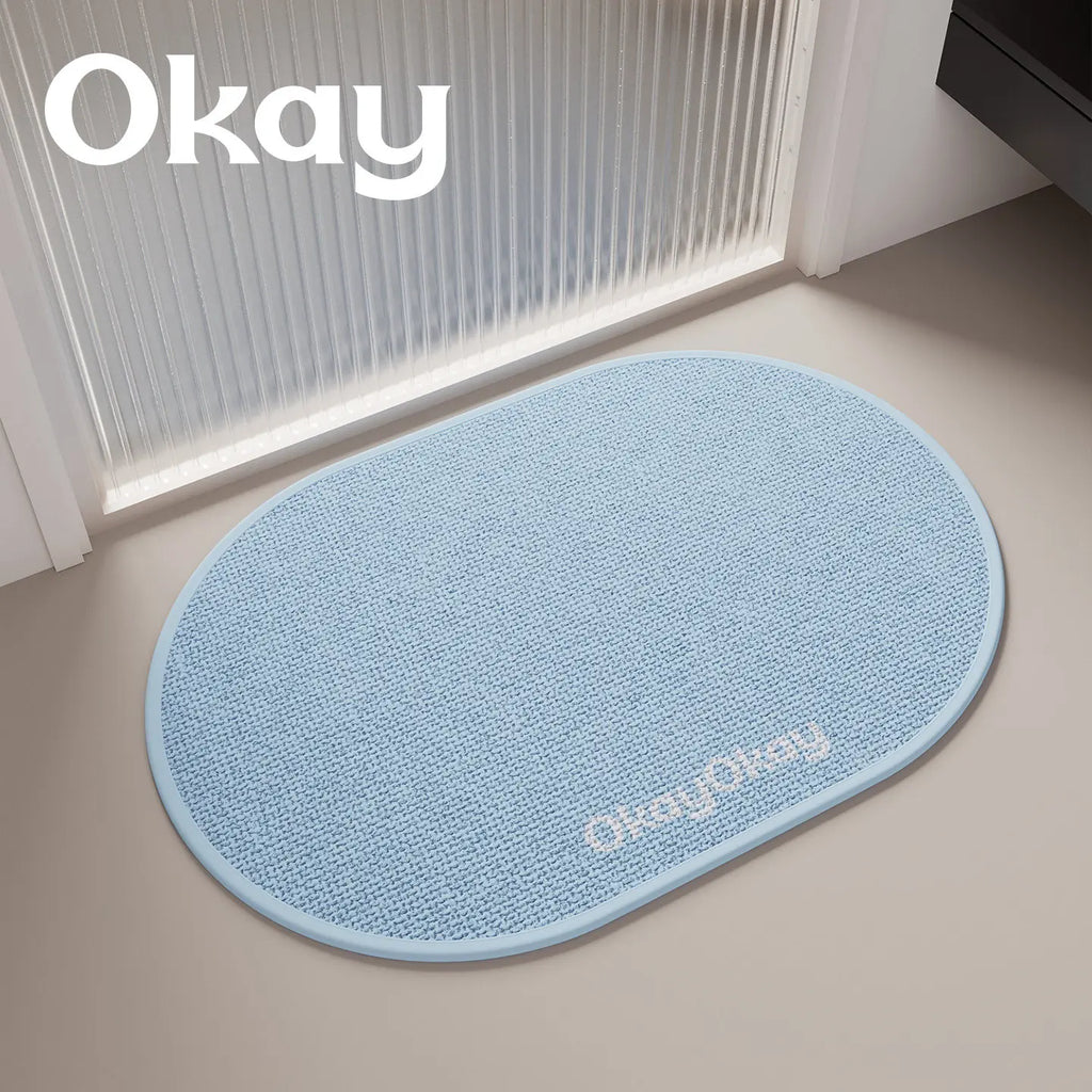 Tapis de Bain Tissé Géométrique – Style Moderne