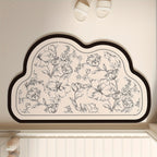 Tapis de Bain Graphique – Noir & Blanc, 3 Formes