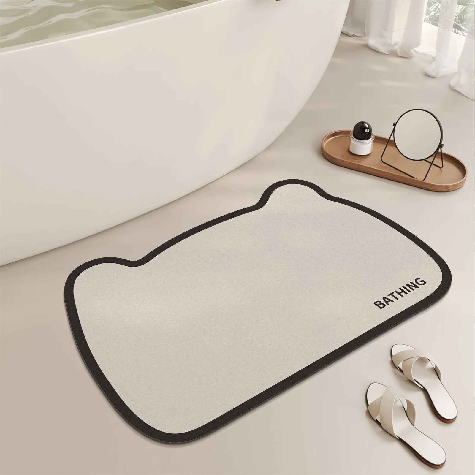 Tapis de Bain Ours Cartoon – Style Coréen