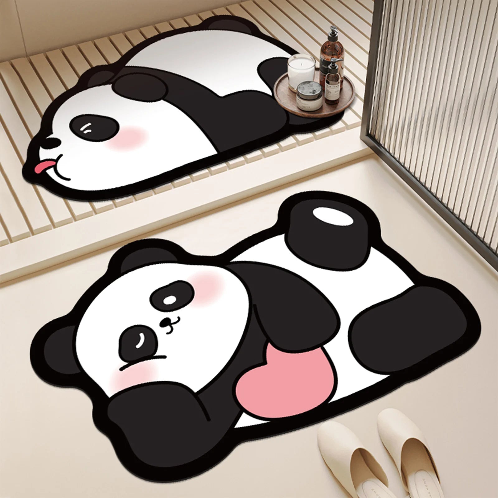 Tapis de Bain Panda Cartoon – Style Coréen