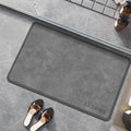 Tapis de Bain Gris Texturé – Anti-Taches, Style Coréen