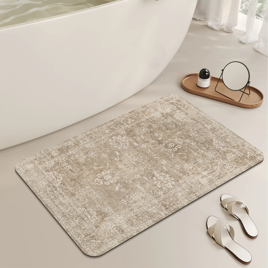 Tapis de Bain Marocain – Kaki, Style Coréen