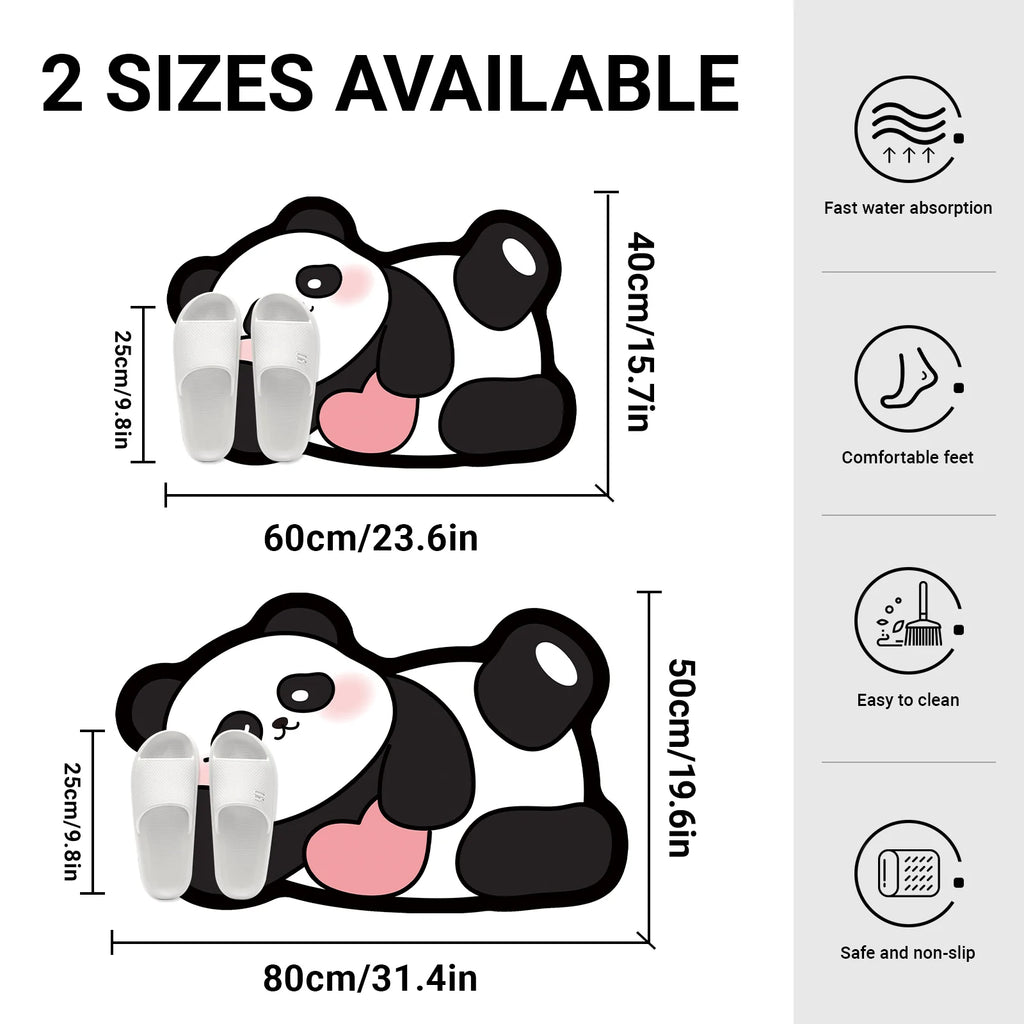 Tapis de Bain Panda Cartoon – Style Coréen