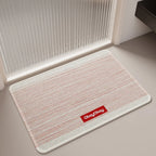 Tapis de Bain Tissé Contraste – Style Moderne